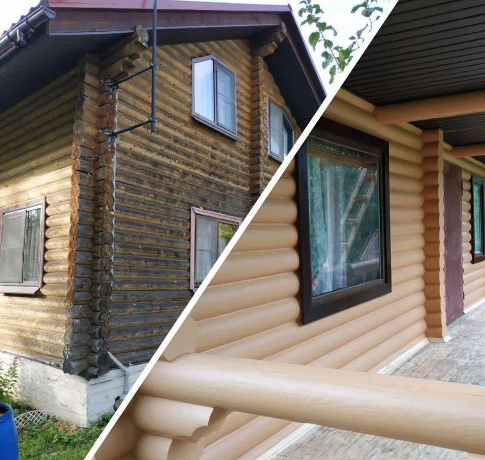 Реставрация бревенчатого дома